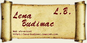 Lena Budimac vizit kartica